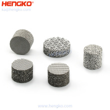 Hnegko suprimentos resistência ao desgaste e resistência à corrosão sinterizada porosa Filtro de aço inoxidável para processos de gás quente para processos de gás quente